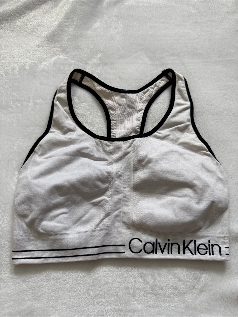 Calvin Klein White Sports Bra